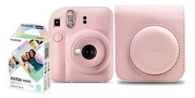 Kit Câmera Fujifilm Instax Mini 12 Bolsa FilmeCor Rosa