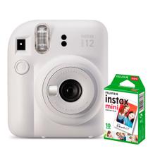 KIT Câmera Fujifilm Instax Mini 12 Branco Marfim + 20 Poses