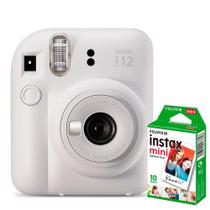 Kit Câmera Fujifilm Instax Mini 12 Branco Marfim + Filme De 10 Poses F118