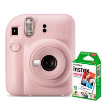 KIT Câmera Fujifilm Instax Mini 12 Rosa + Filme de 10 Poses