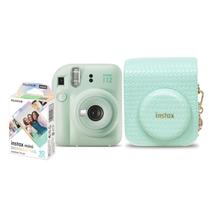 Kit Câmera Fujifilm Instax Mini 12 Verde Filme Mermaid Tail