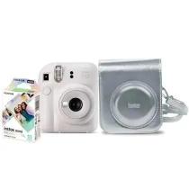 Kit câmera Instantânea Fujifilm instax mini 12, bolsa filme Mermaid Tail com 10 fotos BRANCO MARFIM