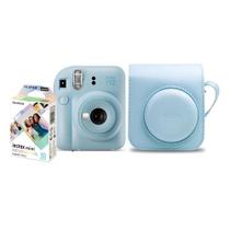 Kit Câmera Instantânea Instax Mini 12 Azul com Pack 10 fotos e Bolsa Azul, FUJIFILM