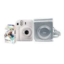 Kit Câmera Instantânea Instax Mini 12 Branca com Pack 10 fotos e Bolsa Branca, FUJIFILM