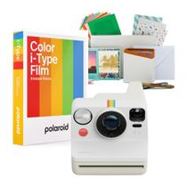 Kit Câmera Instantânea Polaroid Now Geração 3 Branco Pebble