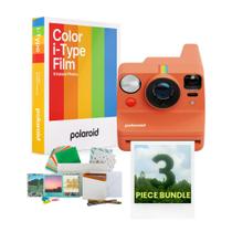 Kit Câmera Instantânea Polaroid Now Plus Coral Geração 3 com Filme e Acessórios