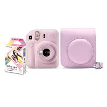 Kit Câmera Instax Fujifilm Mini 12 Lilás Candy