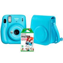 Kit Câmera Instax Mini 11 Azul com Bolsa - Fujifilm