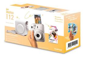 Kit Camera Instax Mini 12 + Bolsa + Filme 10 Foto Lançamento - Branco
