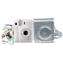 Kit Câmera Instax Mini 12 Branca com Bolsa e 10 filmes Fujifilm