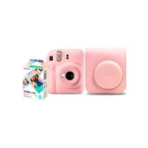 Kit Camera Instax Mini 12 com Pack 10 Fotos Bolsa Rosa Mer