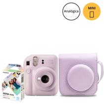 Kit Câmera Instax Mini 12 Lilás + Bolsa E Filme Mermaid