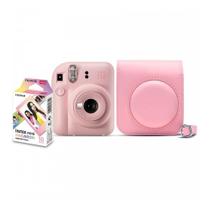 Kit Câmera Instax Mini 12 Rosa com 10 Filmes Macaron