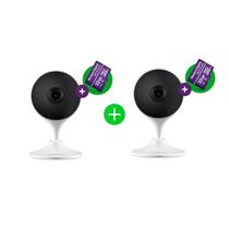 Kit Câmera Inteligente Branca Intelbras Im3 C com MicroSD 32GB - 2 unidades Kit Câmera Inteligente Branca Intelbras Im3 C com MicroSD 32GB - 2 unidades