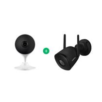 Kit Câmera Inteligente IM3 C + Câmera Inteligente IM5 SC Black Intelbras Kit Câmera Inteligente IM3 C + Câmera Inteligente IM5 SC Black Intelbras