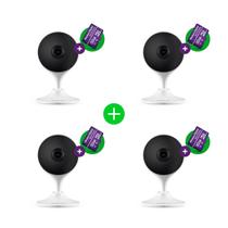 Kit Câmera Inteligente Intelbras Im3 C com MicroSD 32GB Branca - 4 unidades Kit Câmera Inteligente Intelbras Im3 C com MicroSD 32GB Branca - 4 unidades