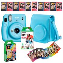 Kit Câmera Polaroid Instax Mini 11 Fujifilm + 10 Filmes tradicional + 10 filmes Rainbow + Bolsa