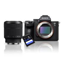 Kit Câmera Sony a7III Lente Sony FE 28-70mm Cartão SDXC 64Gb