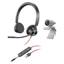 Kit Câmera Studio P5 e Headset Blackwire BW3325 2200-87130-025 Poly - Polycom