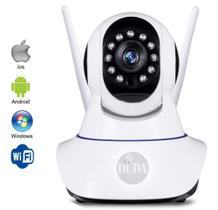 Kit Camera Wifi Ip 360 Vídeo Segurança Com Nf