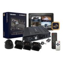 Kit cameras de Monitoramento e Gravação Veicular: 4G, GPS e Câmeras HD