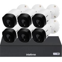 Kit Câmeras de segurança Intelbras Dvr 8ch Multi HD 6 câmeras 1120B