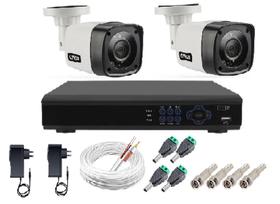 Kit Câmeras de segurança MultiHD Dvr 4ch full hd + 2 câmeras Infravermelho 720p + Acessórios