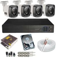 Kit Câmeras De Segurança Residencial Ahd Acesso Internet P2p