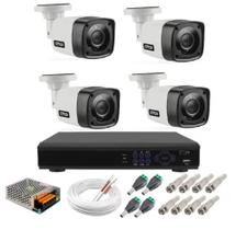 Kit Câmeras De Segurança Residencial Ahd Acesso Internet P2p - Luatek