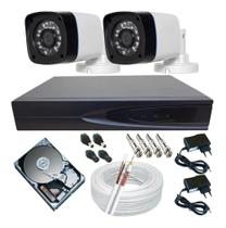 Kit Câmeras De Segurança Residencial + Dvr 4ch Ahd P2p Hdmi - protec