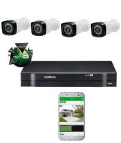 Kit Câmeras De Segurança Residencial Dvr Intelbras mhdx Full HD