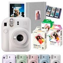 Kit Câmeras Instax Mini 12 Branca Fujifilm + 40 Filmes Soft Colors + Albúm 208 Fotos Kit Câmeras Instax Mini 12 Branca Fujifilm + 40 Filmes Soft Colors + Albúm 208 Fotos