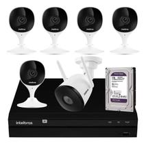 Kit Câmeras Mibo Intelbras Wifi 1 Externa E 5 Interna C/hd