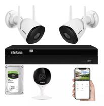 Kit Câmeras Mibo Intelbras Wifi 2 Externas E 1 Internas Com hd 1tb Kit Câmeras Mibo Intelbras Wifi 2 Externas E 1 Internas Com hd 1tb
