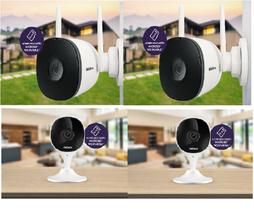 Kit Câmeras Wi-Fi Externa e Interna Full Hd com Cartão 32Gb