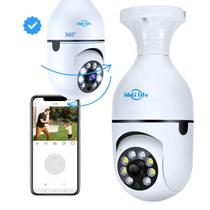 Kit Câmeras Wi-Fi Inteligente com Visão Panorâmica de 360 Graus, led Sensor de Movimento e Visão Noturna para Segurança Kit Câmeras Wi-Fi Inteligente com Visão Panorâmica de 360 Graus, led Sensor de Movimento e Visão Noturna para Segurança