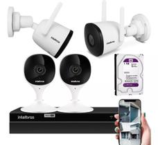 Kit Câmeras Wifi Full Hd Intelbras 2 Internas E 2 Externas