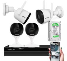 Kit Câmeras Wifi Full Hd Intelbras 2 Internas E 2 Externas