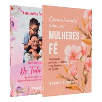 Kit Caminhando com as Mulheres de Fé Isabelle Alves + Devocional de Toda Mãe Amanda Novais Mulheres de Deus