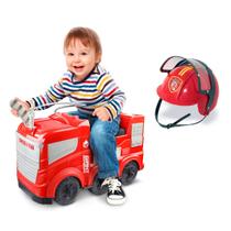 Kit Caminhão Bombeiro Giant - Gigante - C/ Lançador de Água E Capacete Com Viseira Infantil Kit Caminhão Bombeiro Giant - Gigante - C/ Lançador de Água E Capacete Com Viseira Infantil