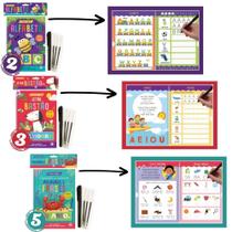 Kit Caminho da Escrita Alfabeto (livro 2), Letra Bastão (livro 3) e Palavras & Frases (livro 5) Alfabetização Infantil Kit Caminho da Escrita Alfabeto (livro 2), Letra Bastão (livro 3) e Palavras & Frases (livro 5) Alfabetização Infantil
