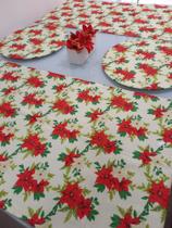 Kit caminho de mesa com sousplat