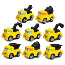 Kit Caminhões de Construção Infantil com 8 Carrinhos Kit Caminhões de Construção Infantil com 8 Carrinhos