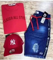 Kit Camisa + Bermuda + Boné
