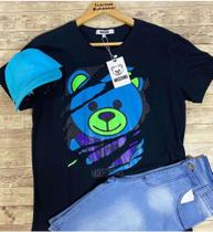 Kit camisa + bermuda + boné