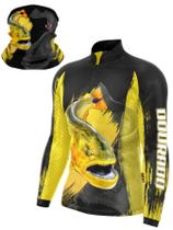Kit Camisa Blusa Depesca + Bandana C/ Proteção Uv50 C/peixes KIT