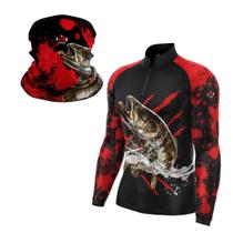 Kit Camisa Blusa Depesca + Bandana C/ Proteção Uv50 C/peixes KIT - Hard Fishing Brasil