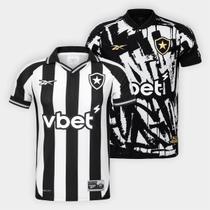 Kit Camisa Botafogo I e IV 25/26 s/n Torcedor Reebok Masculina Kit Camisa Botafogo I e IV 25/26 s/n Torcedor Reebok Masculina