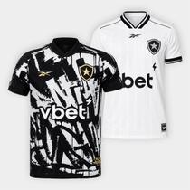 Kit Camisa Botafogo III e IV 25/26 s/n Torcedor Reebok Masculina Kit Camisa Botafogo III e IV 25/26 s/n Torcedor Reebok Masculina