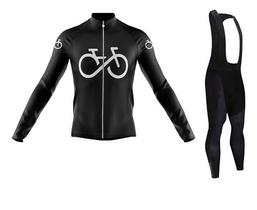 Kit Camisa Bretelle Longo Bike Forever Dryfit Uv+ Ciclismo